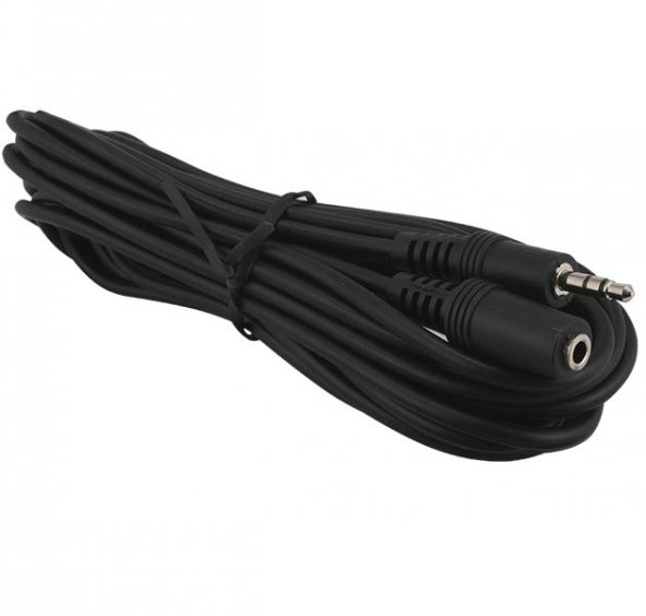 Powermaster 3.5 Mm Stereo Erkek/Dişi 5 Metre Aux Çevirici Uzatma Kablo PM-5758 ürün görseli 1