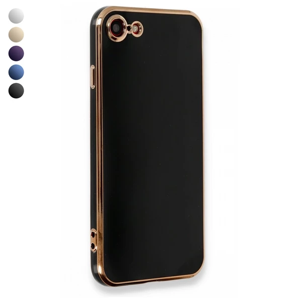 iPhone 7 / 8 / SE 2020 Kılıf Luxury Seri Kamera Korumalı Silikon Kapak ürün görseli 1
