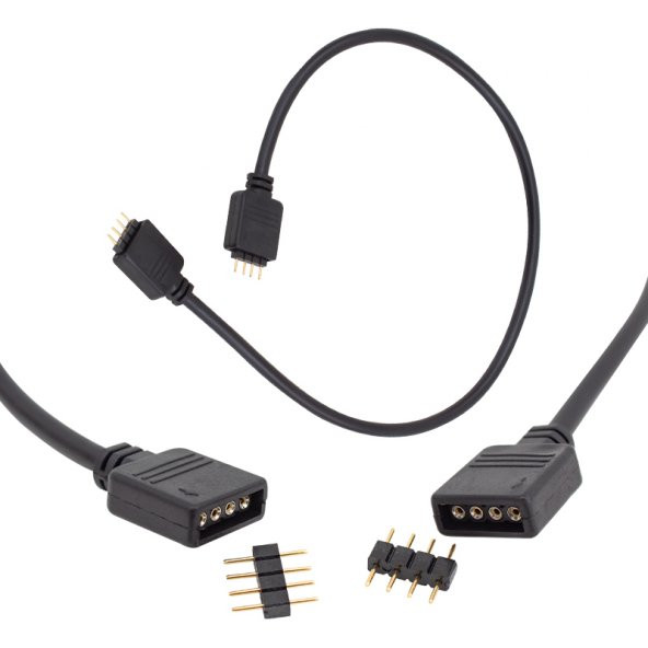 Powermaster RGB Led Bağlantı Erkek-Dişi Jumperlı 4 Pin Kablo ürün görseli 1