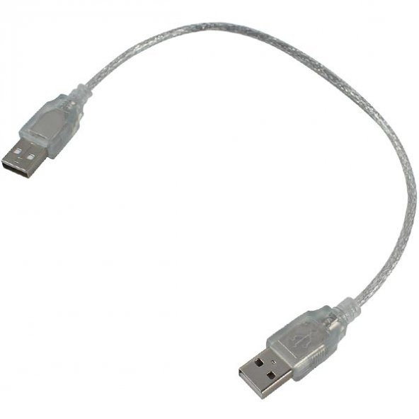 Powermaster PM-8609 Şeffaf 50 Cm Usb Erkek-Erkek Kablo ürün görseli 1