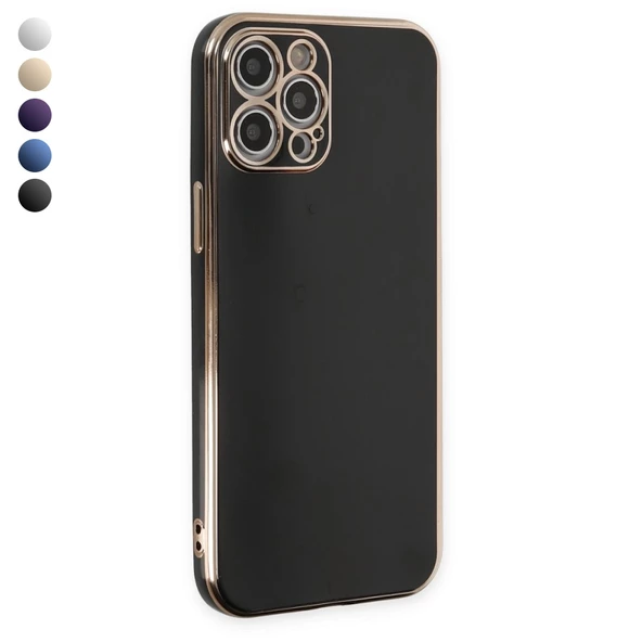 iPhone 12 Pro Kılıf Luxury Seri Kamera Korumalı Silikon Kapak ürün görseli 1