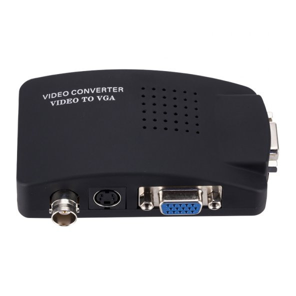 Powermaster PM-983 BNC S-Video VGA'dan VGA'ya Görüntü Dönüştürücü 1080P Destekli ürün görseli 1