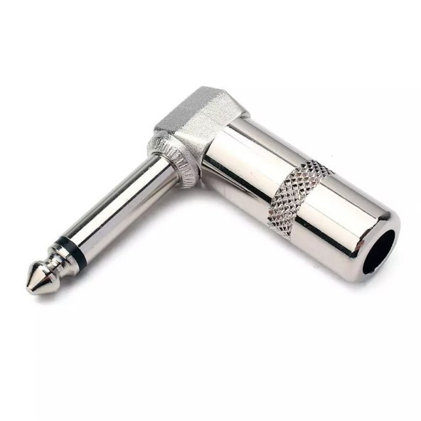 6.3 Mm Mono L Tip Metal Gitar Jack ürün görseli 1