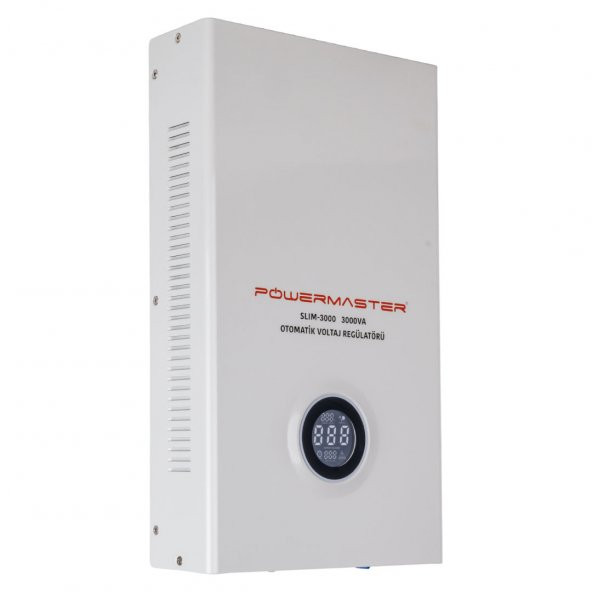 Powermaster SLIM-3000 Otomatik 3000 Watt Kombi Voltaj Regülatörü ürün görseli 1