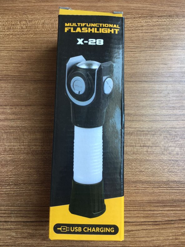 Powermaster X-28 Mıknatıslı Çok Fonksiyonlu Usb Şarjlı El Feneri ürün görseli 1