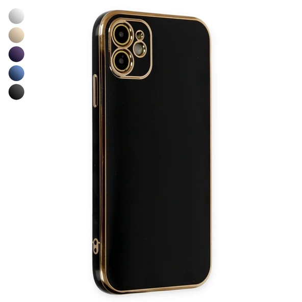iPhone 12 Kılıf Luxury Seri Kamera Korumalı Silikon Kapak ürün görseli 1