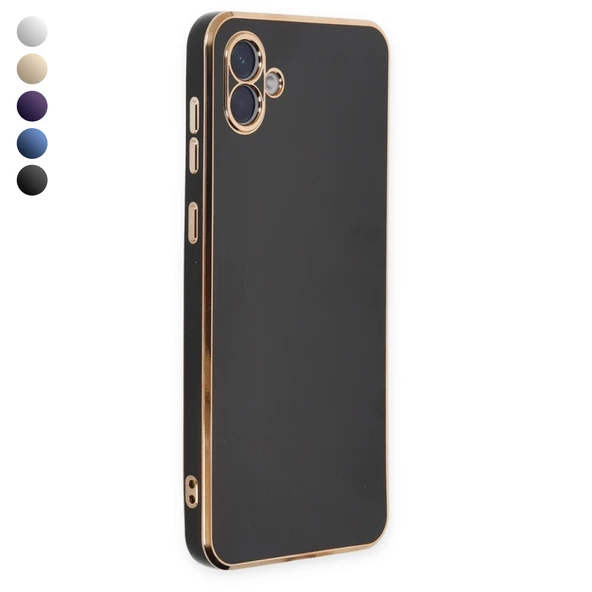 Samsung Galaxy A04E Kılıf Luxury Seri Kamera Korumalı Silikon Kapak ürün görseli 1