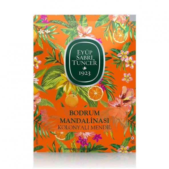 Eyüp Sabri Tuncer 50li Mendil Bodrum Mandalinası Kolonyalı  (9,3 x 12,5) Doypack ürün görseli 1