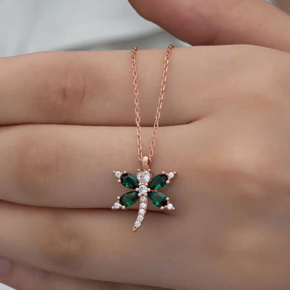 Gümüş Rose Yusufçuk Kadın Kolye ürün görseli 1