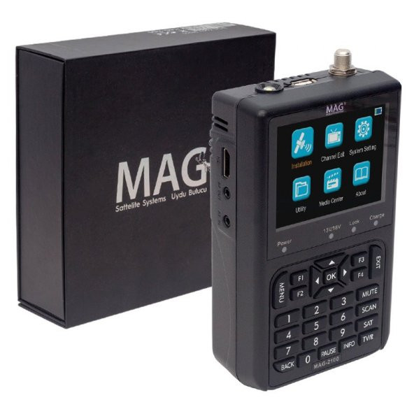 Mag MAG-2100 3.5'' DVB-S/S2 LCD Ekran Görüntülü HD Uydu Yön Sinyal Bulucu ürün görseli 1