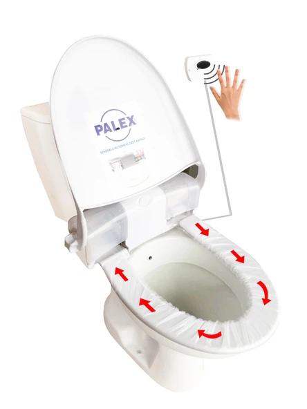 Palex Sensörlü Hijyenik Klozet Kapağı + 6 Adet Yedek Rulo ürün görseli 1