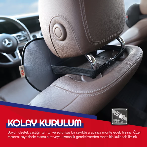 Otom Car Neck Pillow  Füme - Resim 3