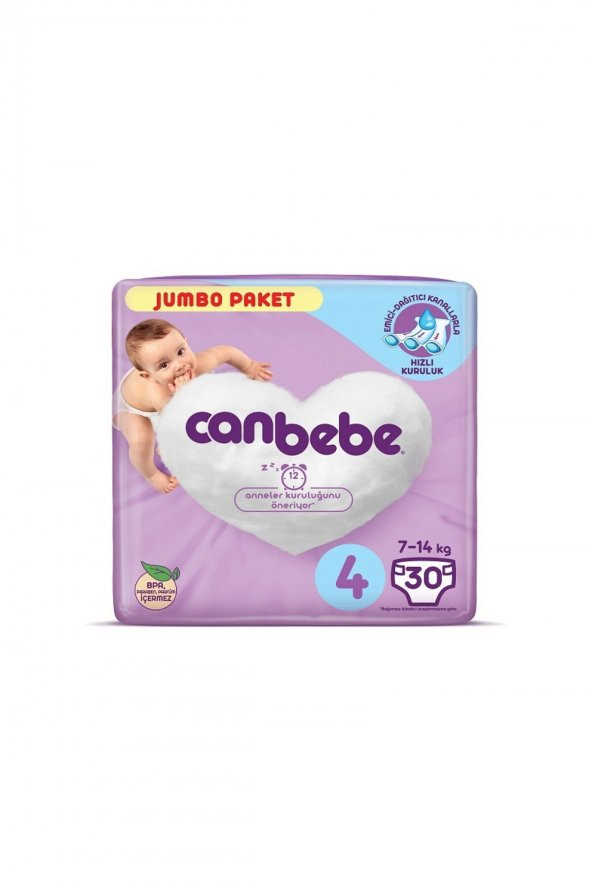 CANBEBE COMFORT DRY NO:4 30 ADET KILO 7-18 ürün görseli 1