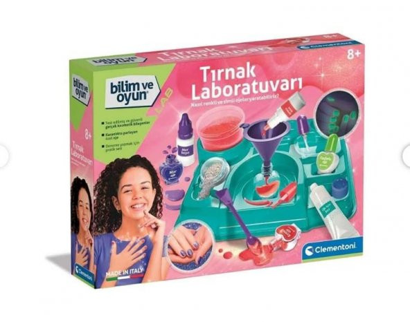 Clementoni Bilim ve Oyun Tırnak Laboratuvarı 64471 Lisanslı Ürün ürün görseli 1