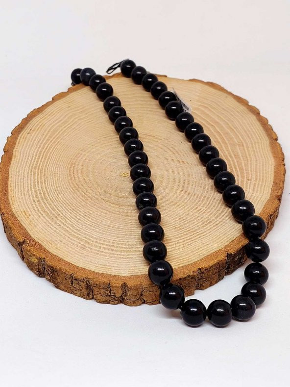 Shungite (Şungit) Taşı Dizi 10mm - Resim 3