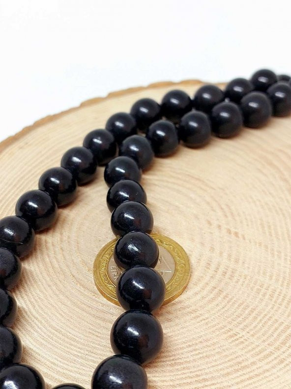 Shungite (Şungit) Taşı Dizi 12mm - Resim 2