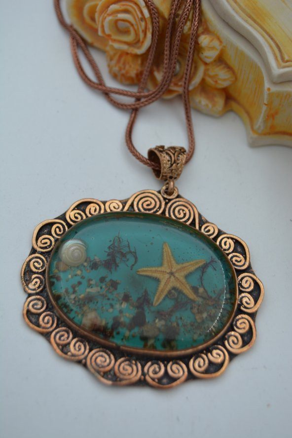 STONEAGE JEWELLERY Gerçek Deniz Yıldızı Bayan Kolye ürün görseli 1