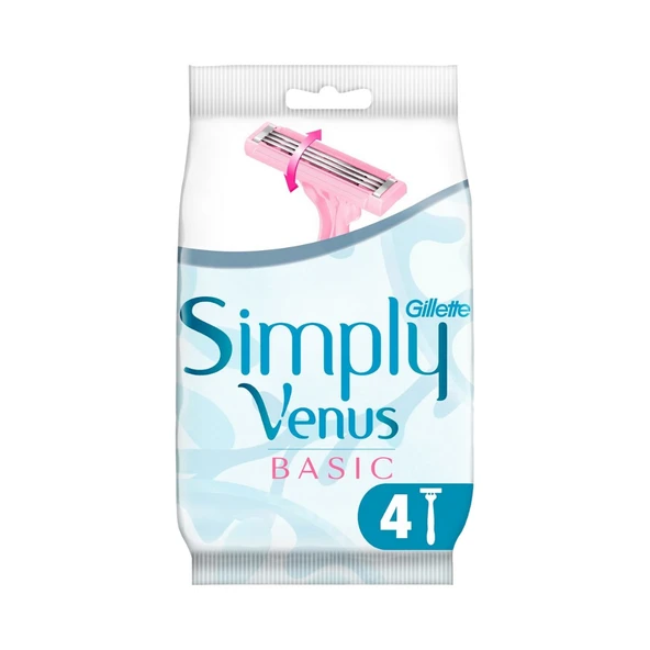 Gillette Simply Venus 3 Basic Tıraş Makinesi 4lü ürün görseli 1