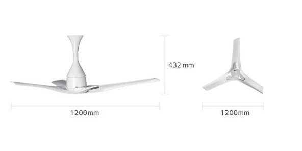 LG Wi-Fi Dual Wing Uzaktan Kumandalı Sessiz Tavan Vantilatörü - Resim 9