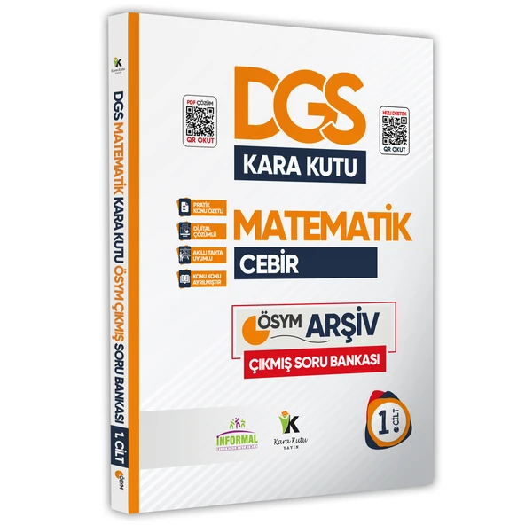 DGS Matematik Kara Kutu 1.Cilt Konu Özetli Dijital Çözümlü ÖSYM Çıkmış Soru Havuzu Bankası ürün görseli 1