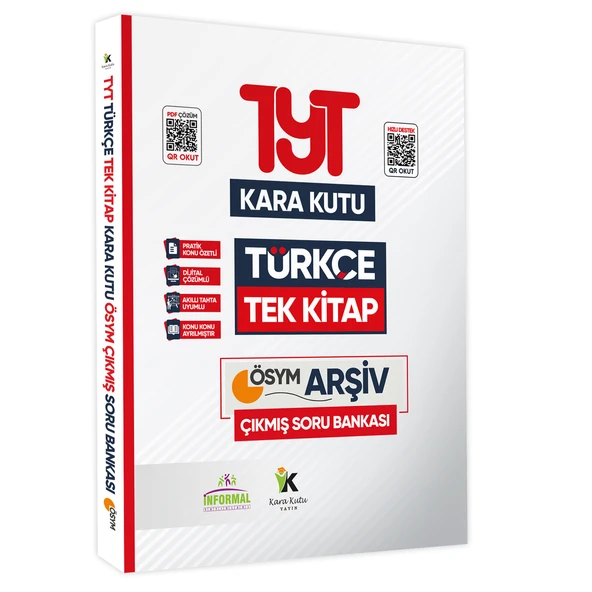YKS-TYT Türkçenin Kara Kutusu TEK KİTAP Konu Özetli D.Çözümlü ÖSYM ARŞİV Çıkmış Soru Bankası ürün görseli 1