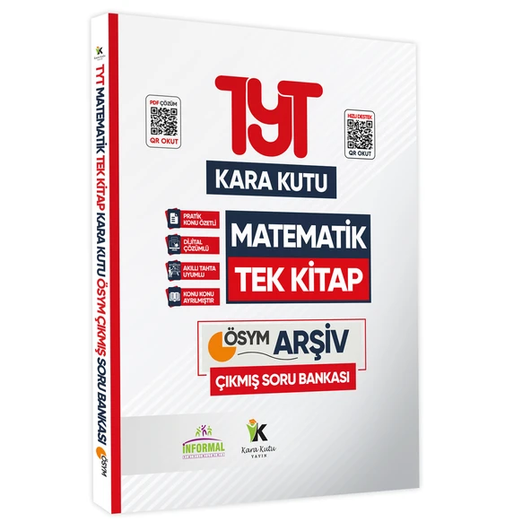YKS-TYT Matematiğin Kara Kutusu TEK KİTAP Dijital Çözümlü Konu Özetli ÖSYM Çıkmış Soru Bankası ürün görseli 1