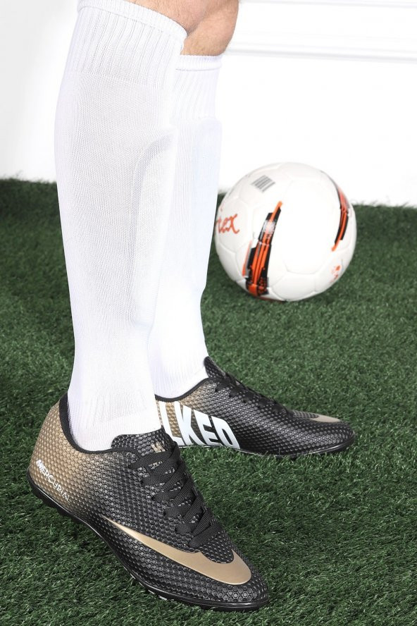 Walked 401 Siyah A.yaldız Halısaha Erkek Futbol Spor Ayakkabı ürün görseli 1