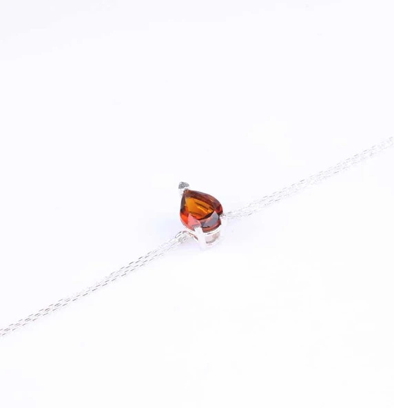 925 Ayar Gümüş Smoky Quartz Taşlı Bileklik ürün görseli 1