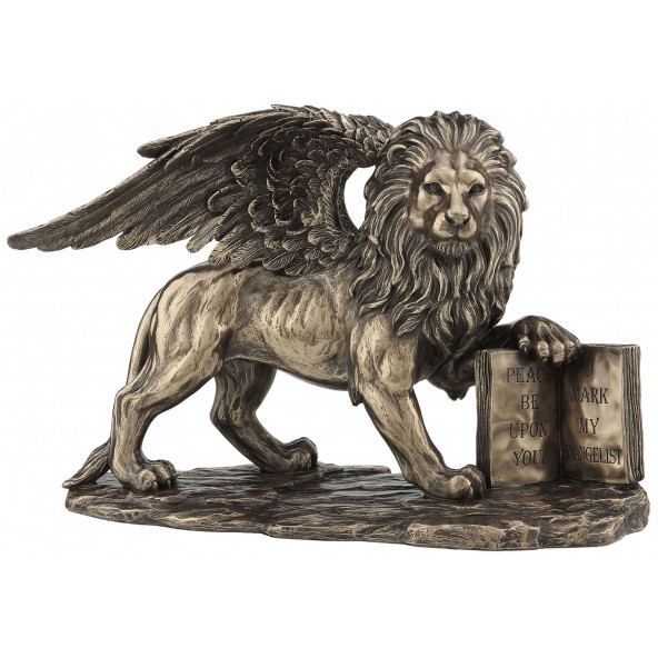 VERONESE BİBLOLAR-Wise Mitoloji & Tarih-WISE LION OF SAINT MARK-26x14,5x18 CM-JWU77040A1 ürün görseli 1