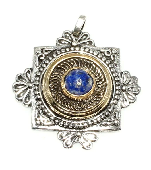 Lapis Taşlı Konstantinapol Tasarım Otantik Kolye Ucu ürün görseli 1