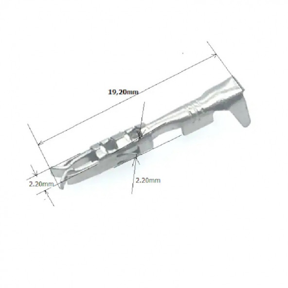 Fiatextra 100Adet Otomobil Body Soket Pin (19.2x2.2x2.2mm) ürün görseli 1