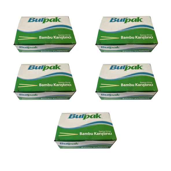 Burpak Tahta Ahşap Bambu Çay Kahve Karıştırıcı Çubuk Kaşık - 11 Cm. - 400 Adetlik 5 Paket ürün görseli 1