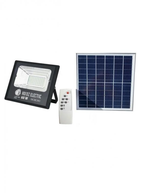 Horoz Tıger 60W Beyaz LED Solar Projektör ürün görseli 1