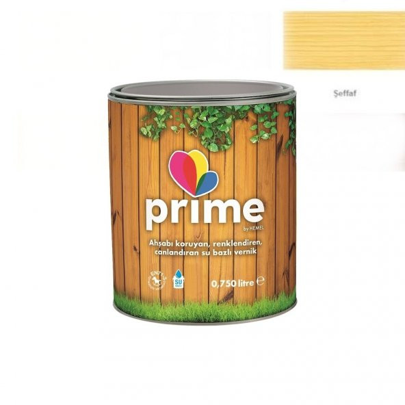 Hemel Prime Su Bazlı Vernik Şeffaf 0.75 Litre ürün görseli 1