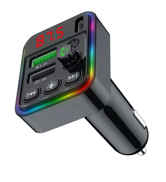 Concord C617 Rgb Işıklı PD 18 + QC 3.1A Şarj Bluetooth 5.1V Fm Transmitter ürün görseli 1