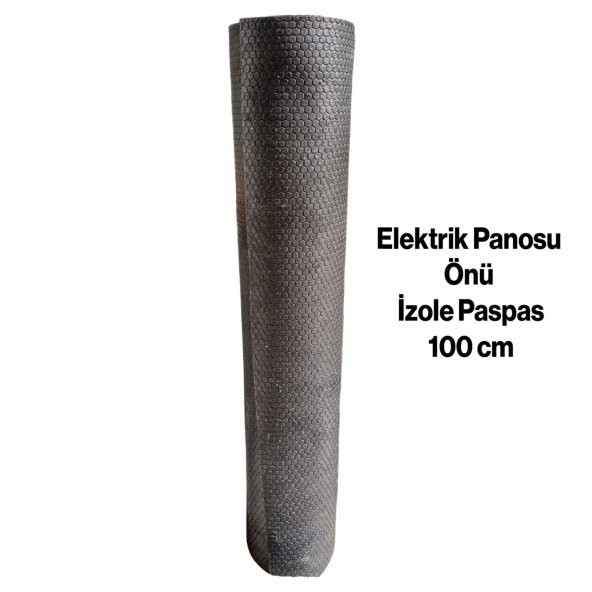 Siyah Elektrikçi Paspası İzole Halı Yalıtkan Paspas Elektrik Panosu Önü Serilen 3 mm 100 x 100 cm ürün görseli 1