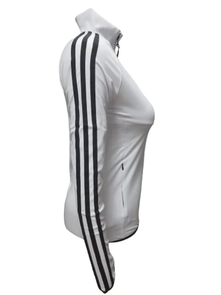 Adidas A0780 Kadın Dalgıç Şeritli Kapüşonlu Sweatshirt - Resim 2