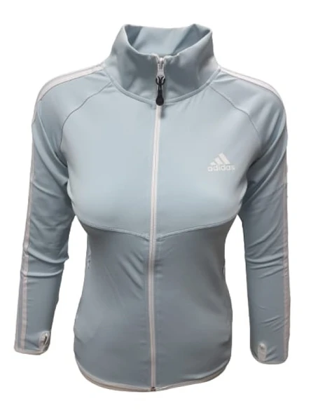 Adidas A0780 Kadın Dalgıç Şeritli Kapüşonlu Sweatshirt - Resim 7
