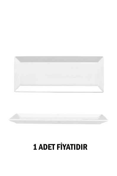 Güral Porselen Dikdörtgen Kayık Tabak 34x14 Cm 1 Adet MER34KY MERID ürün görseli 1