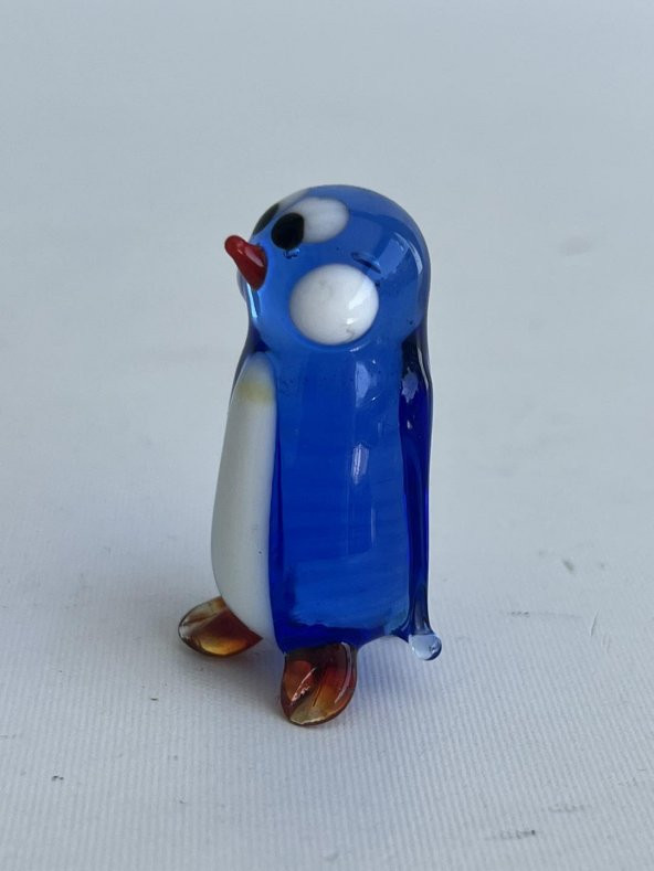 El Yapımı Murano Cam Penguen Biblo A68-02 - Resim 3
