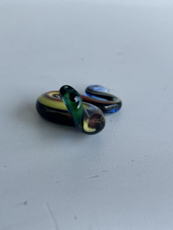 El Yapımı Murano Cam Yılan Biblo A85-02 - Resim 5