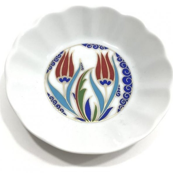 PORLAND PORSELEN 6'LI 127912 LALEHAN ÇAY TABAĞI ürün görseli 1