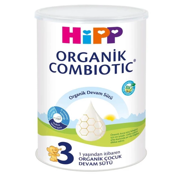 Hipp Organik Combiotic Bebek Sütü 3 Numara 350 gr ürün görseli 1