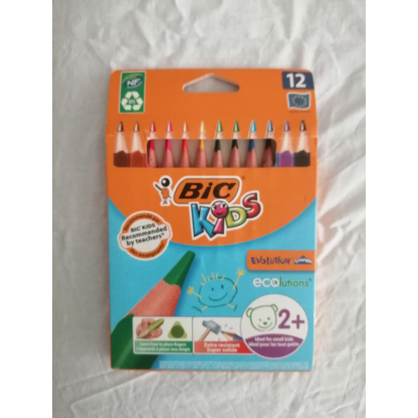 Bic Kids Kuru Boya 12 renk ürün görseli 1