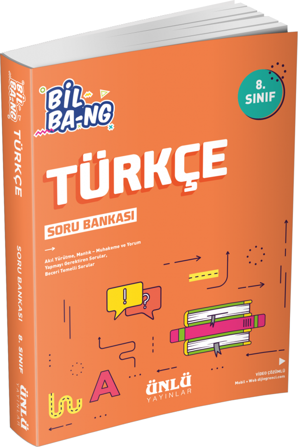 Ünlü 8. Sınıf Bil Ba-ng Türkçe Soru Bankası ürün görseli 1