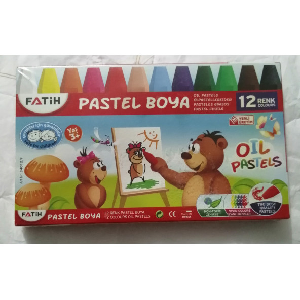 Fatih Pastel Boya 12 Renk ürün görseli 1
