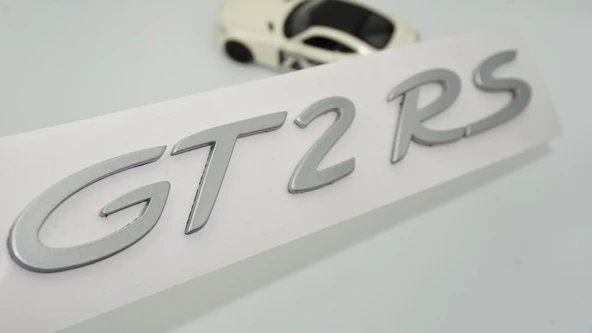 DK Tuning Porsche 911 GT2 RS Bagaj Gri ABS Yazı Logo Amblem ürün görseli 1