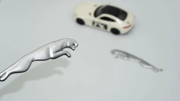 DK Tuning Çamurluk Yanı Gri Logo Amblem Arma Seti Jaguar ile Uyumlu ürün görseli 1