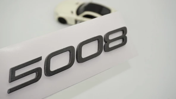 DK Tuning Peugeot Yeni 5008 Bagaj 3M 3D Koyu Gri ABS Yazı Logo ürün görseli 1