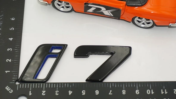 DK Tuning Yeni i7 Bagaj Siyah Mavi ABS Yazı Logo Bmw İle Uyumlu ürün görseli 1